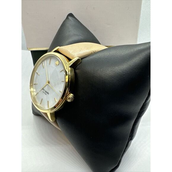 Kate Spade Metro 0073 Women\'s Beige Leather Strap Analog Dial Wrist Watch JNA141 main image 5
